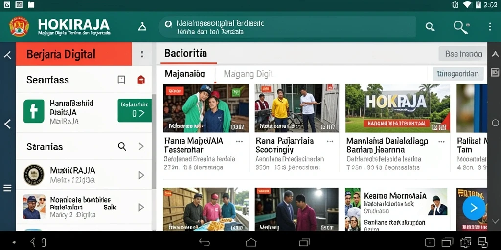 Tampilan antarmuka HOKIRAJA yang ramah pengguna dan informatif.