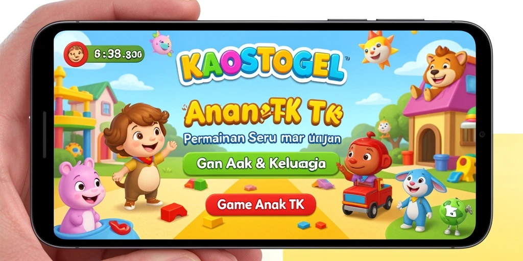 Antarmuka menarik dan edukatif dari KAOSTOGEL.