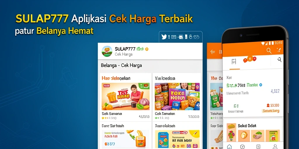 Antarmuka aplikasi SULAP777 untuk perbandingan harga.