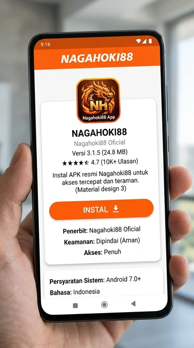 Tampilan halaman APK nagahoki88
