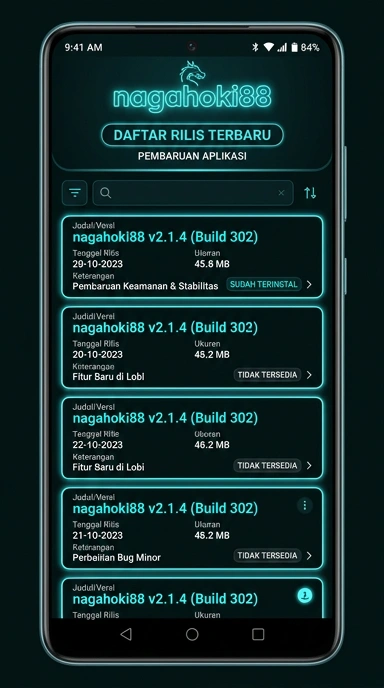 Tampilan riwayat versi nagahoki88